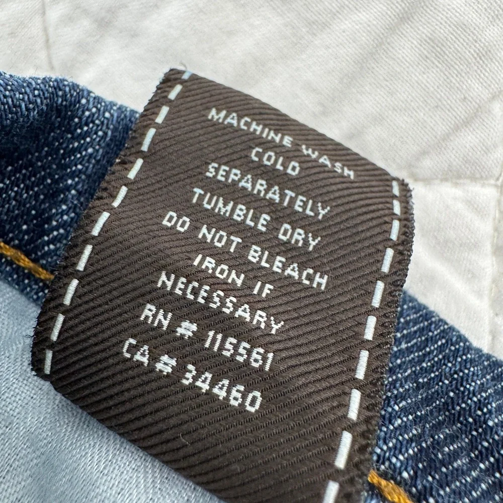 7 For All Mankind Flare Jeans Dark Wash Blue Denim Size 28 Made in‎ USA